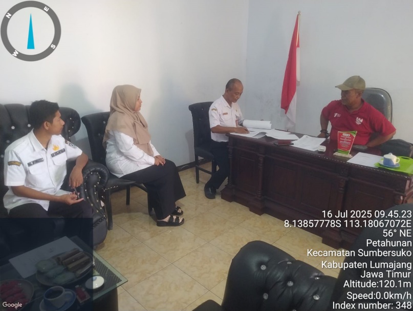 Monitoring Program Desa Berdaya di Desa Petahunan