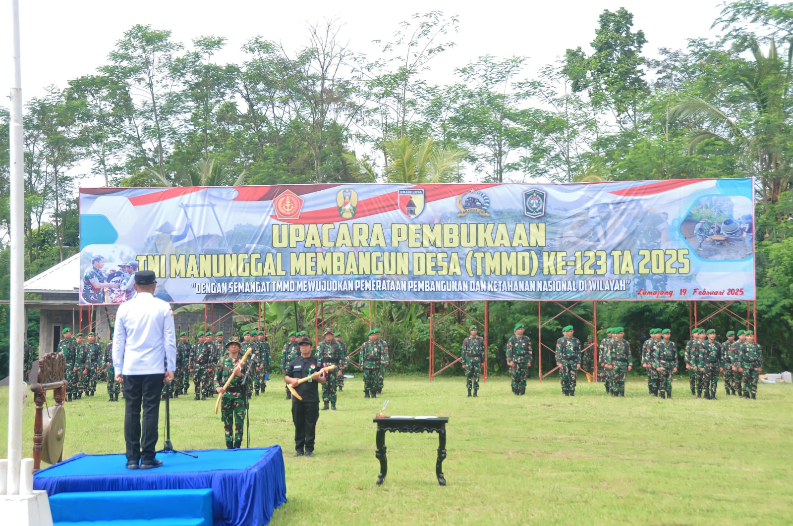 PEMKAB LUMAJANG GELAR TMMD KE-123 TAHUN 2025 DI DESA BURNO, SENDURO