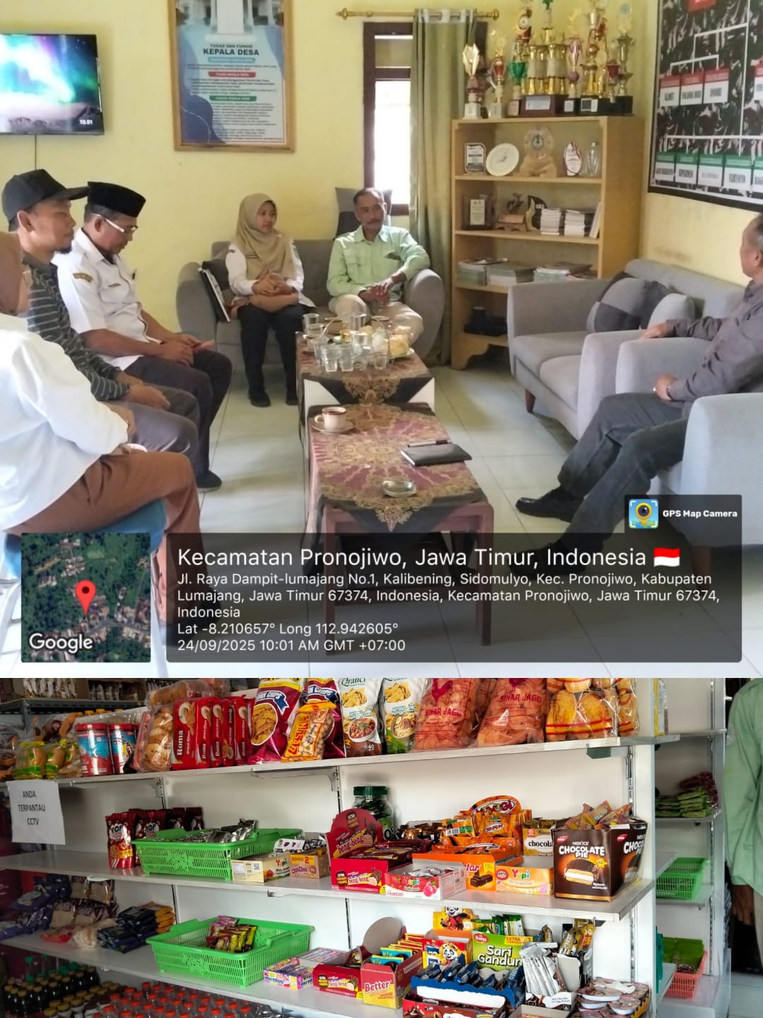 Monitoring BKK Program Pemberdayaan BUMDesa Tahun 2025 di BUM Desa Pronojiwo Kecamatan Pronojiwo